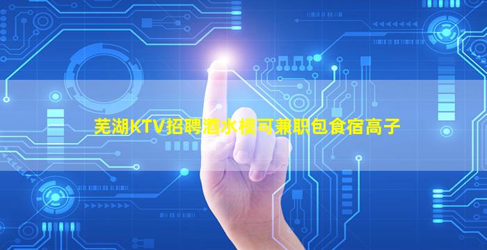 芜湖KTV招聘酒水模可兼职包食宿高子